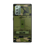 Personalized Swedish Veterans/Soldier Camo Phone Case Printed 22SEP-DT12