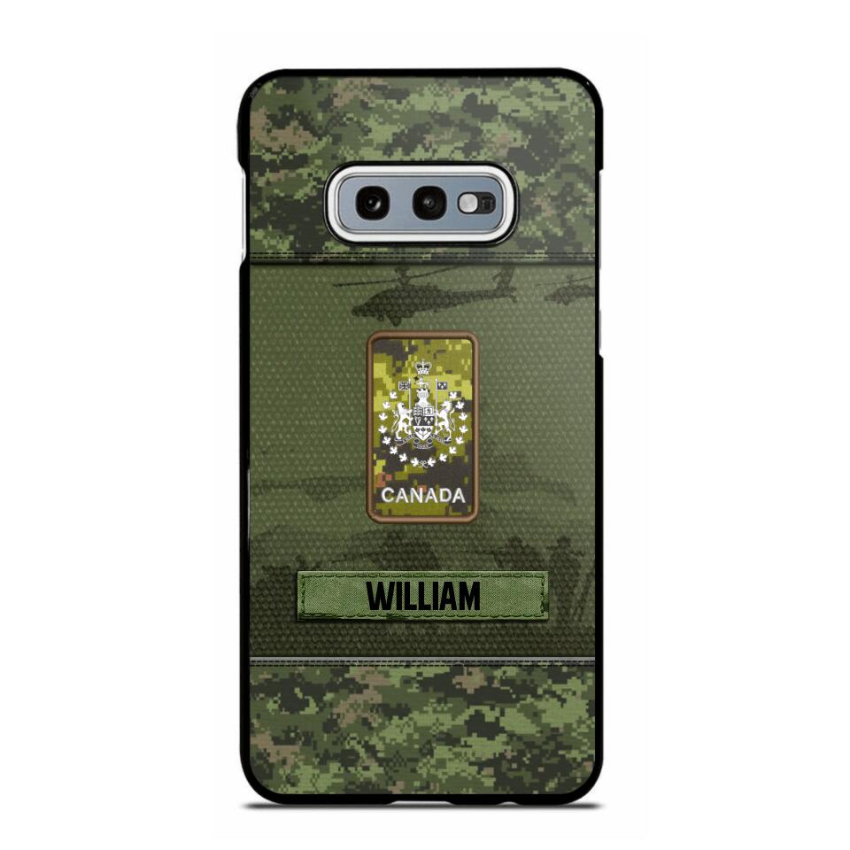 Personalized Canadian Veterans/Soldier Camo Phone Case Printed 22SEP-DT12