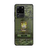 Personalized Canadian Veterans/Soldier Camo Phone Case Printed 22SEP-DT12