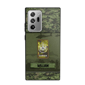 Personalized Canadian Veterans/Soldier Camo Phone Case Printed 22SEP-DT12