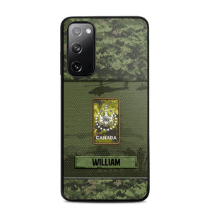 Personalized Canadian Veterans/Soldier Camo Phone Case Printed 22SEP-DT12