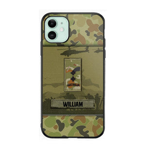 Personalized Australian Veterans/Soldier Camo Phone Case Printed 22SEP-DT12