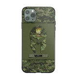 Personalized Canadian Veterans/Soldier Spartan Camo Phone Case Printed 22SEP-HY12