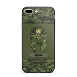 Personalized Canadian Veterans/Soldier Spartan Camo Phone Case Printed 22SEP-HY12