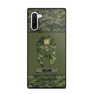 Personalized Canadian Veterans/Soldier Spartan Camo Phone Case Printed 22SEP-HY12