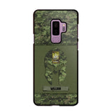 Personalized Canadian Veterans/Soldier Spartan Camo Phone Case Printed 22SEP-HY12