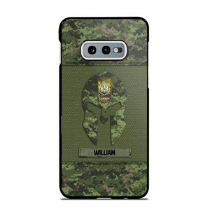 Personalized Canadian Veterans/Soldier Spartan Camo Phone Case Printed 22SEP-HY12