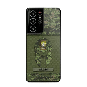 Personalized Canadian Veterans/Soldier Spartan Camo Phone Case Printed 22SEP-HY12