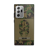 Personalized Swiss Veterans/Soldier Spartan Camo Phone Case Printed 22SEP-HY12