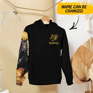 Personalized Friesian Horse Customized Hoodie 3D Printed DTDH1209