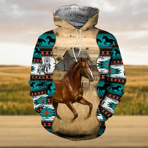 Personalized Horse Customized Hoodie 3D Printed VQDH1209