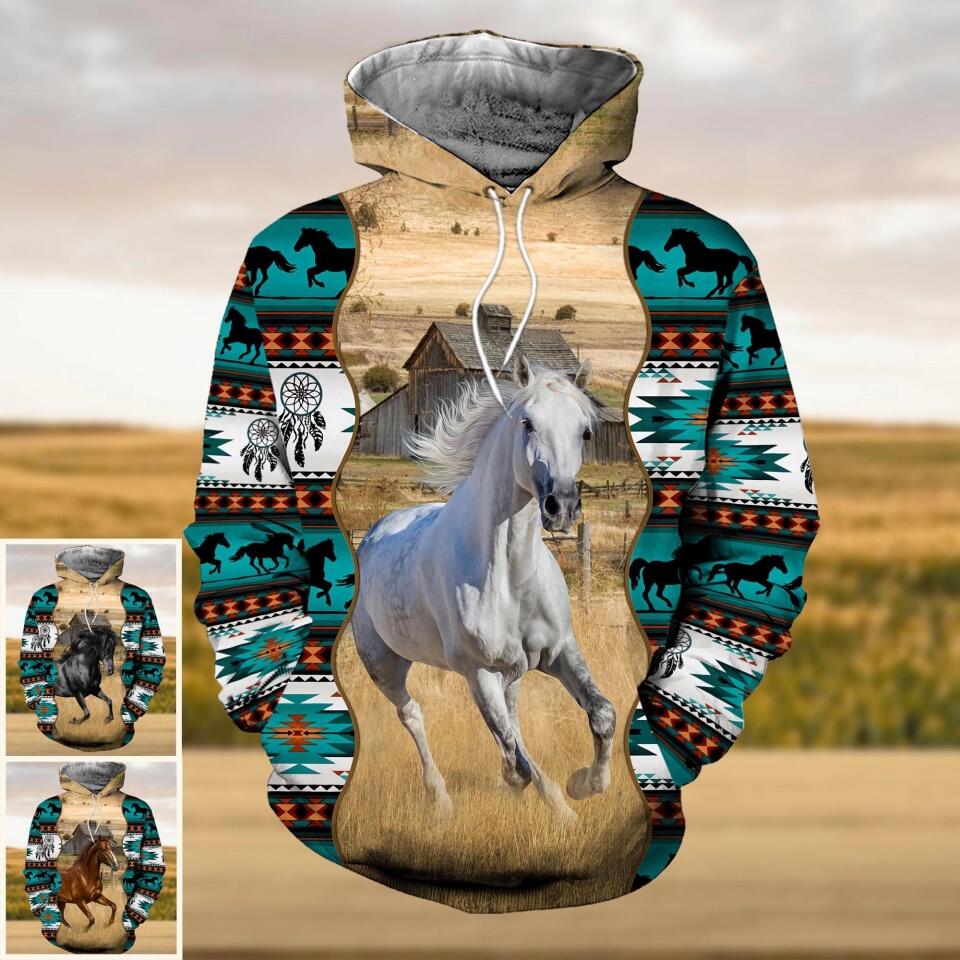 Personalized Horse Customized Hoodie 3D Printed VQDH1209