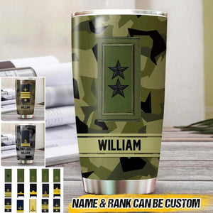 Personalized Swedish Veteran/Soldier Tumbler Printed 22SEP-HQ13