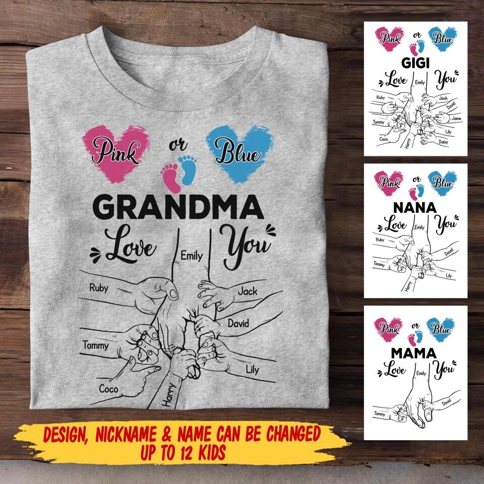 Personalized Grandma Love You Tshirt Printed 22SEP-MA13