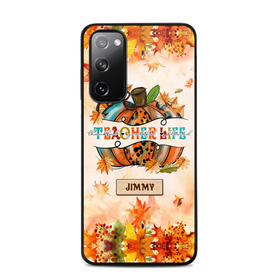 Personalized Teacher Life Halloween Fall Autum Phonecase 3D Printed QTMA1409