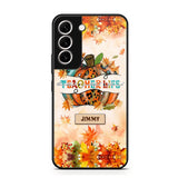 Personalized Teacher Life Halloween Fall Autum Phonecase 3D Printed QTMA1409