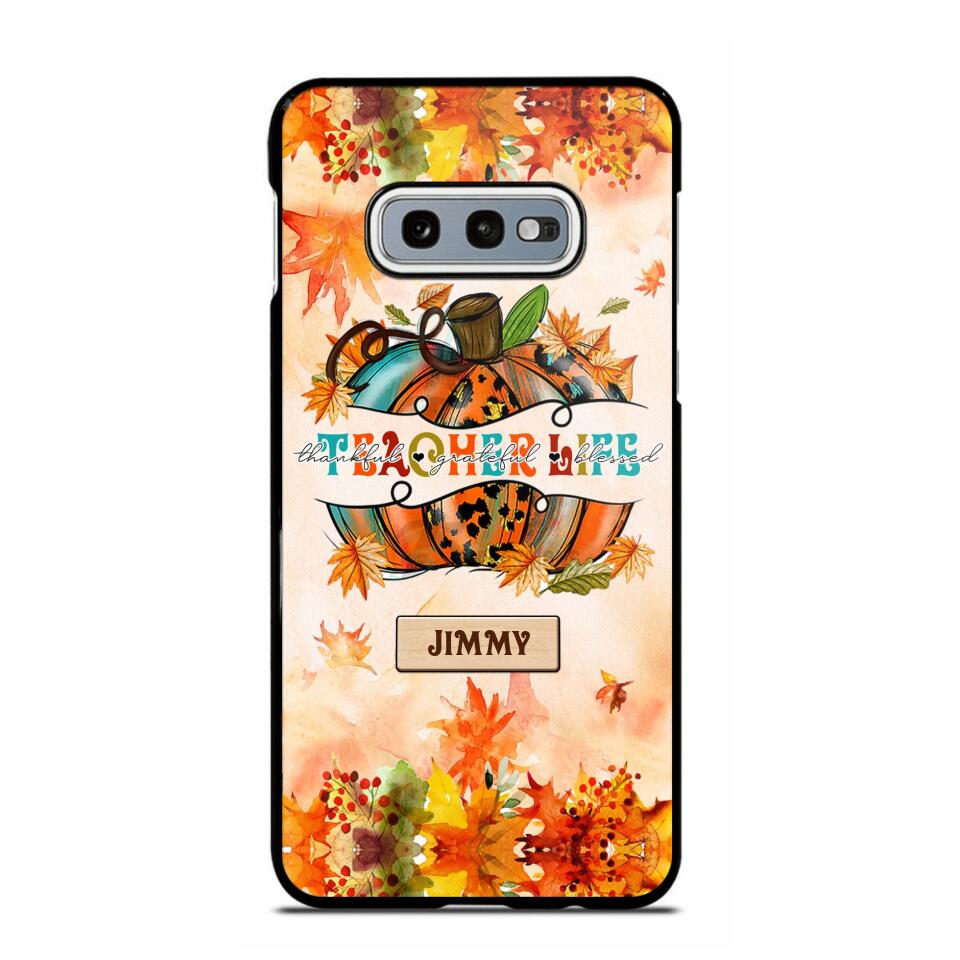 Personalized Teacher Life Halloween Fall Autum Phonecase 3D Printed QTMA1409