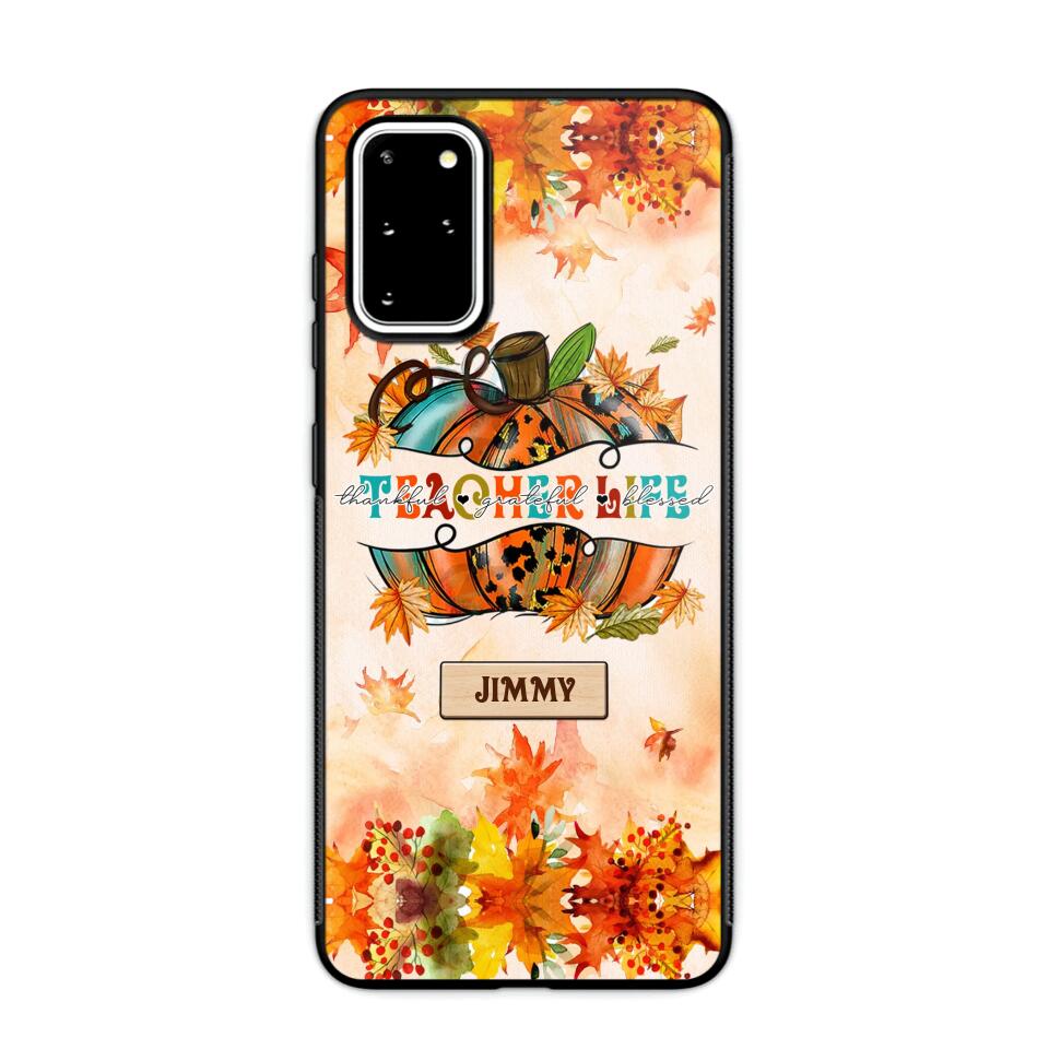 Personalized Teacher Life Halloween Fall Autum Phonecase 3D Printed QTMA1409