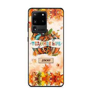 Personalized Teacher Life Halloween Fall Autum Phonecase 3D Printed QTMA1409