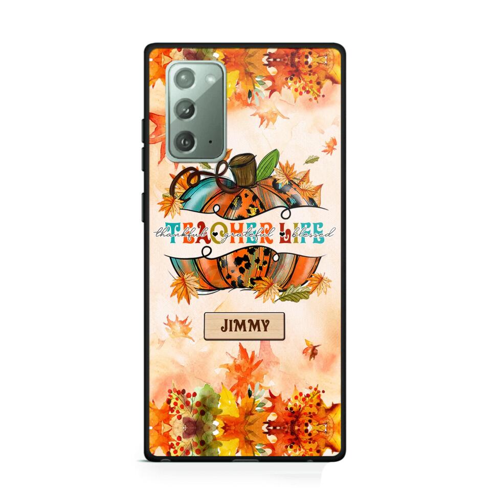 Personalized Teacher Life Halloween Fall Autum Phonecase 3D Printed QTMA1409