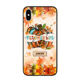 Personalized Teacher Life Halloween Fall Autum Phonecase 3D Printed QTMA1409