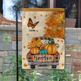 Personalized Grandma Kid Butterfly Flag 22SEP-DT15