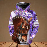 Personalized Horse Lover Colorful Sparkling Great Hoodie 3D Printed 22SEP-HQ15