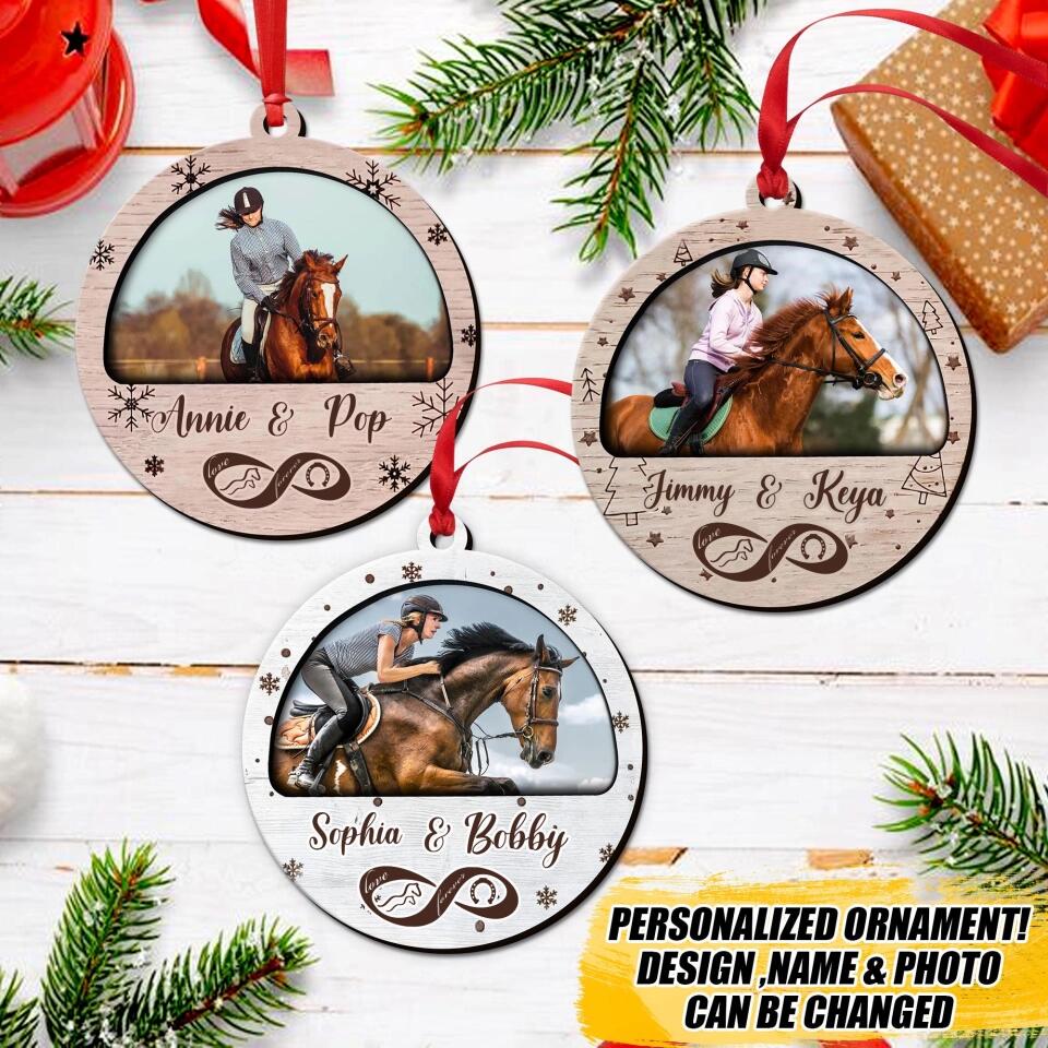 Personalized Horse Lover Wood Ornament Printed 22SEP-DT19