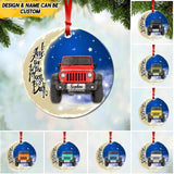 Personalized I Love You To The Moon And Back Jeep Lover Wood Ornament Printed 22SEP-HQ20