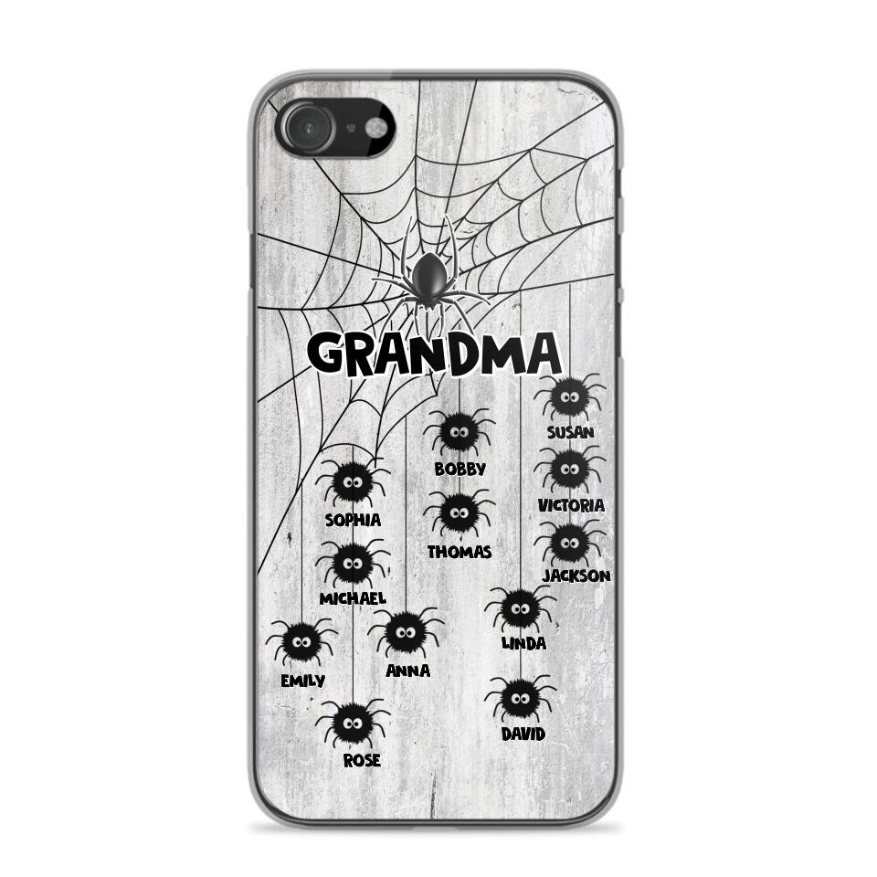 Personalized Grandma Mom Nana Spider Kid Name Phonecase 3D Printed QTVQ2009