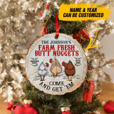 Personalized The Farm Fresh Butt Nuggets Christmas Ornament Printed QTDT2009