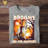 Personalized Brooms Are For Amateurs Horse Riding Tshirt Printed QTDT2109