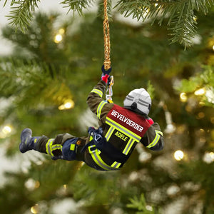 Personalized Netherland Firefighter Christmas Ornament Printed 22SEP-HQ26