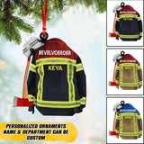 Personalized Netherland Firefighter Christmas Wood Ornament Printed 22SEP-HQ28