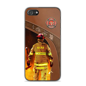 Personalized US Firefighter Phone Case Printed 22SEP-DT29