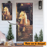 Personalized Your Image Horse Door Cover Printed QTHY3009