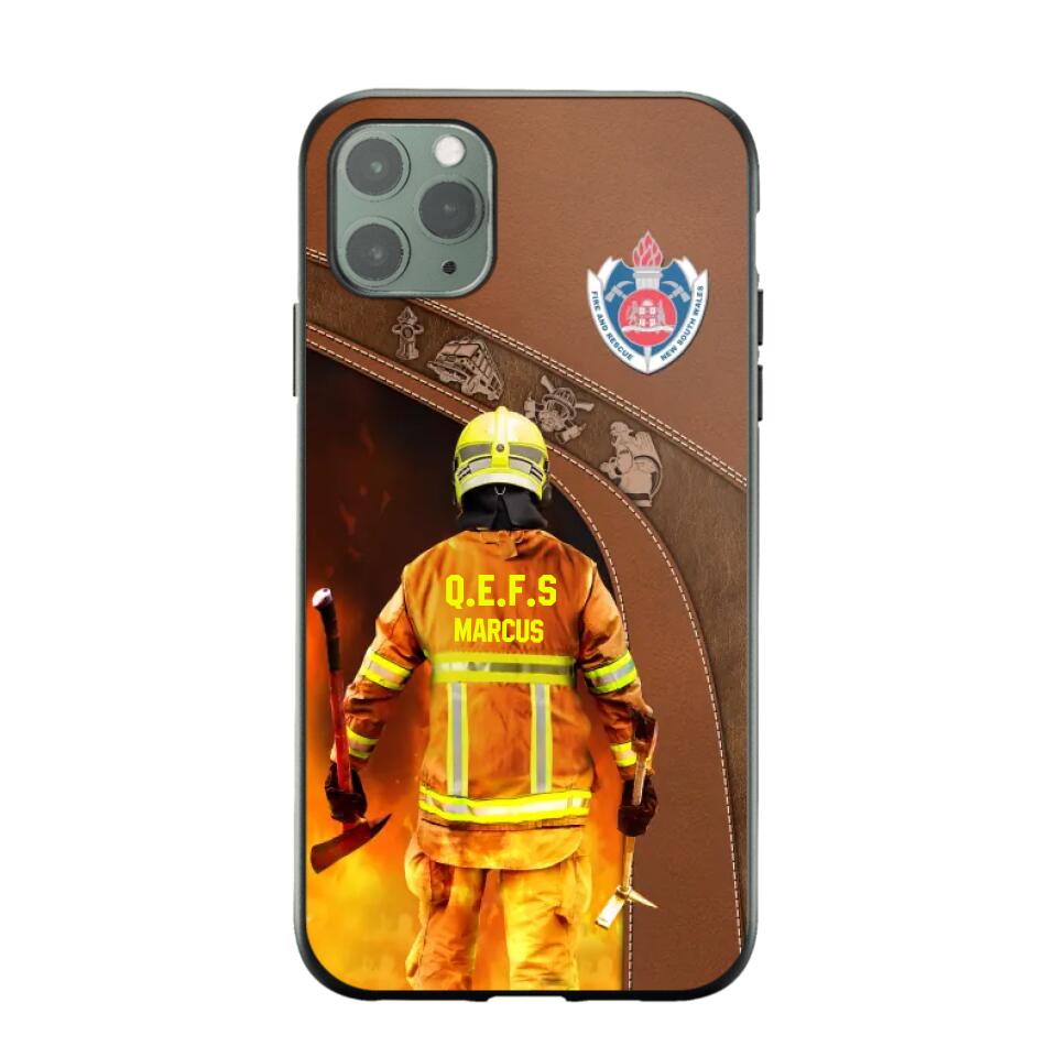 Personalized Australian Firefighter Phone Case Printed 22SEP-DT30