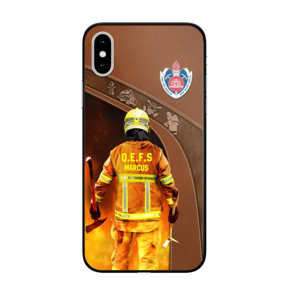 Personalized Australian Firefighter Phone Case Printed 22SEP-DT30