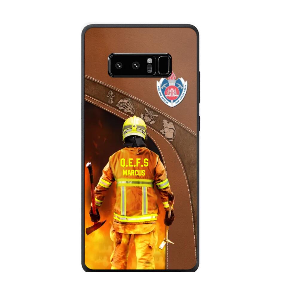 Personalized Australian Firefighter Phone Case Printed 22SEP-DT30