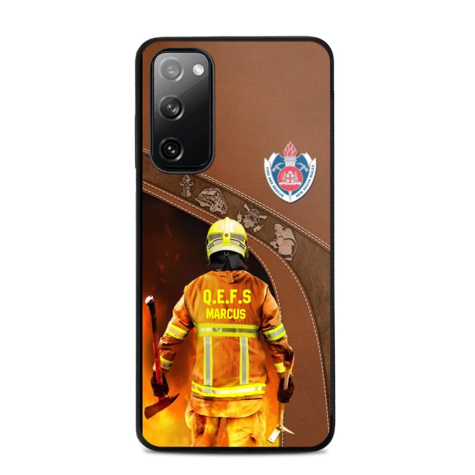 Personalized Australian Firefighter Phone Case Printed 22SEP-DT30