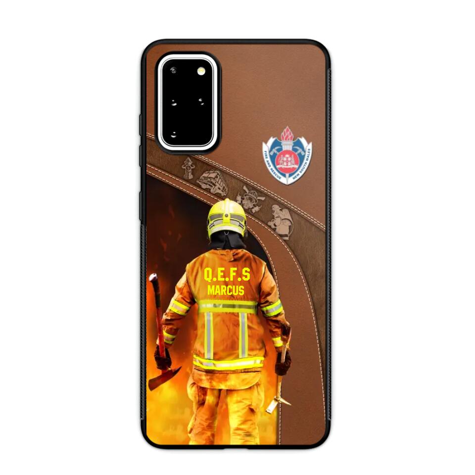 Personalized Australian Firefighter Phone Case Printed 22SEP-DT30