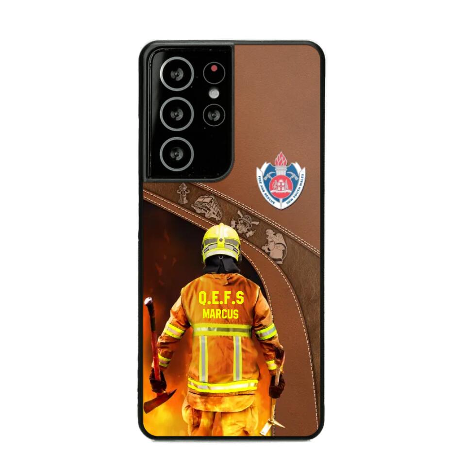 Personalized Australian Firefighter Phone Case Printed 22SEP-DT30