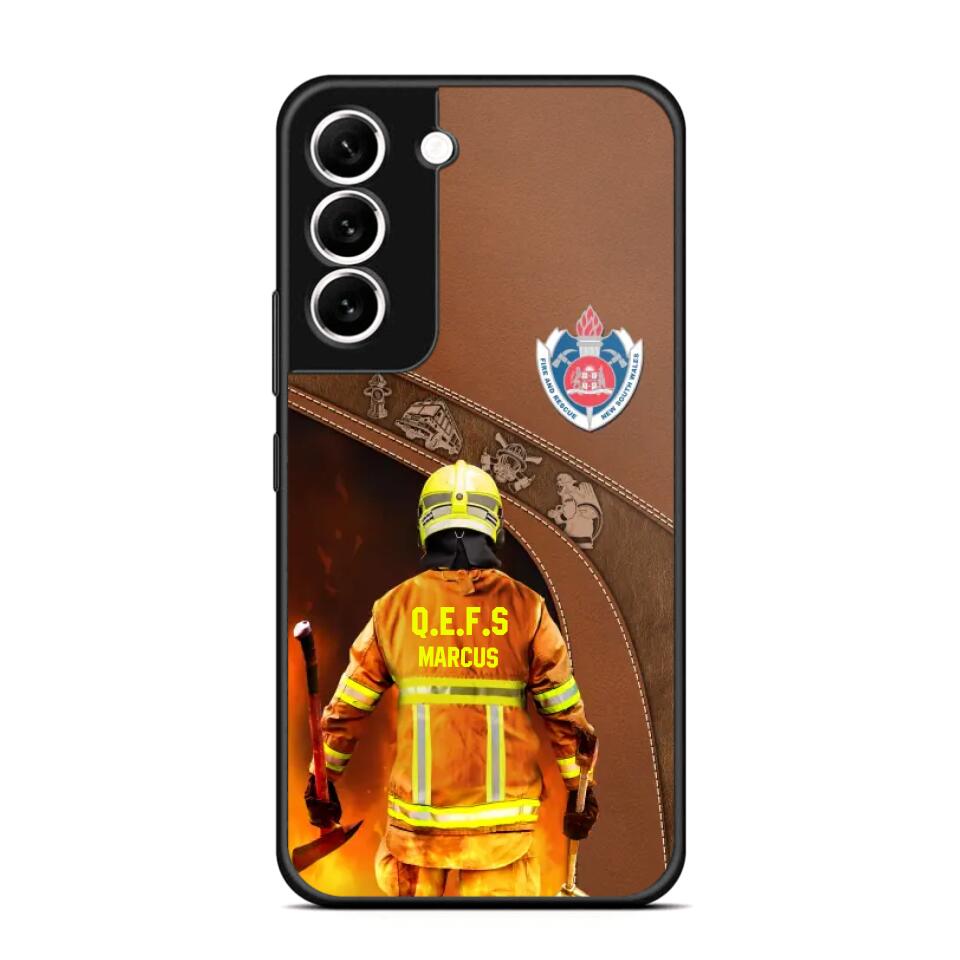 Personalized Australian Firefighter Phone Case Printed 22SEP-DT30