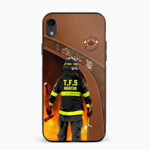 Personalized Canadian Firefighter Phone Case Printed 22SEP-DT30