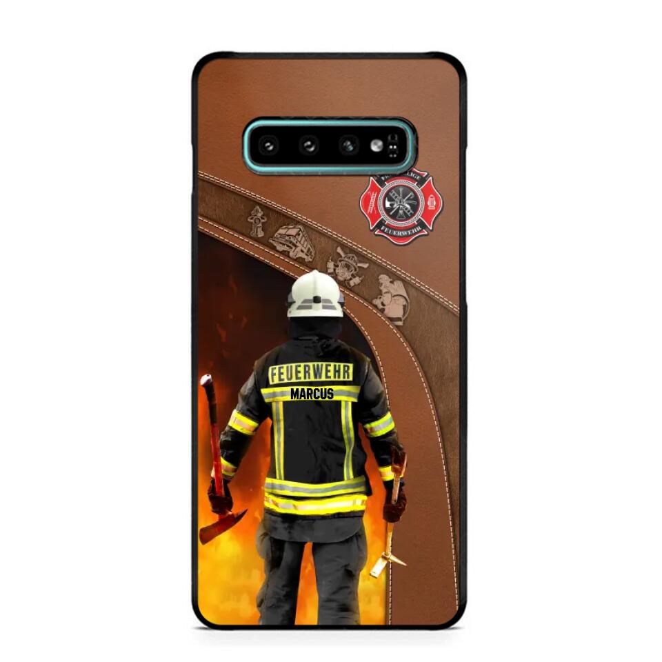 Personalized German Firefighter Phone Case Printed 22SEP-DT30