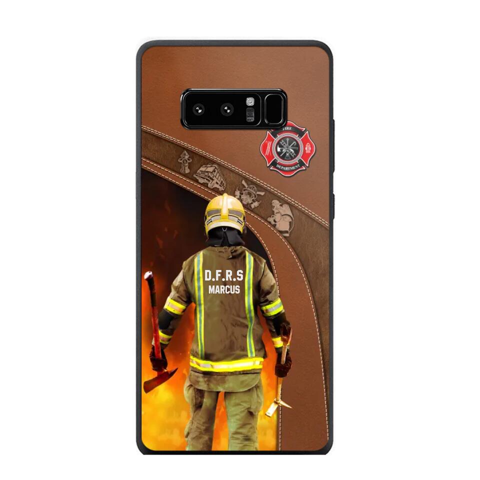 Personalized British Firefighter Phone Case Printed 22SEP-DT30