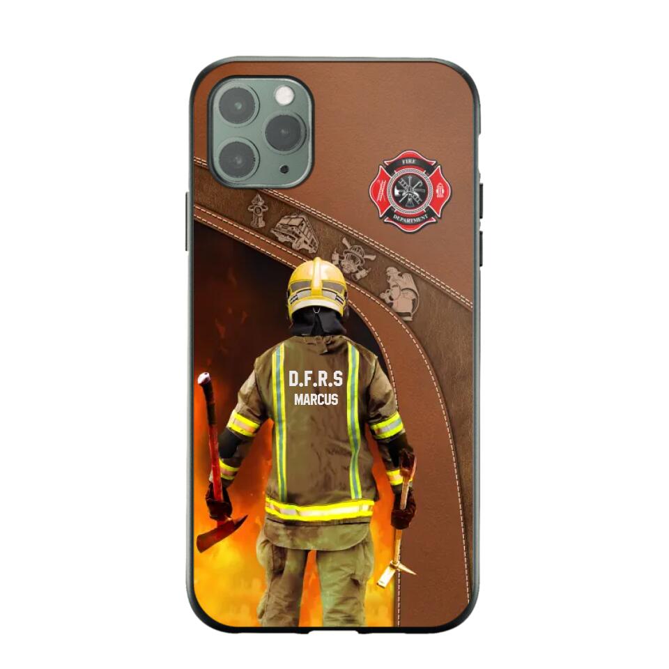 Personalized British Firefighter Phone Case Printed 22SEP-DT30