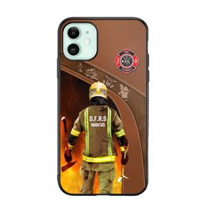 Personalized British Firefighter Phone Case Printed 22SEP-DT30