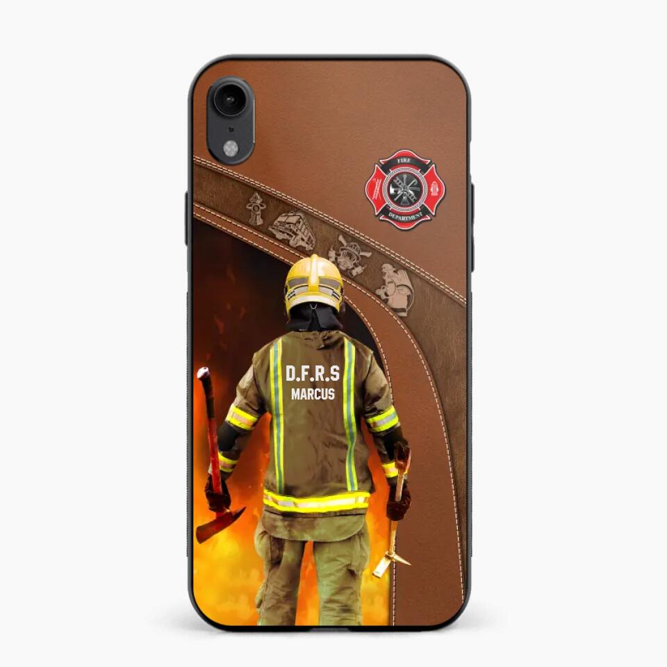 Personalized British Firefighter Phone Case Printed 22SEP-DT30