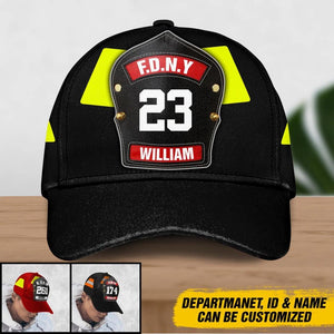 Personalized US Firefighter Peaked Cap 3D Printed 22SEP-DT30